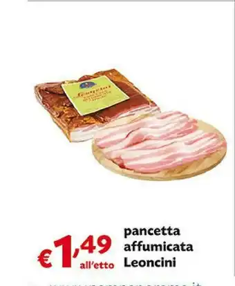 Pam Leoncini Pancetta Affumicata Ideale Per Carbonara 140 G(ml) offerta