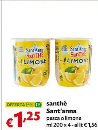 Pam Sant'anna SanThè Pesca 200 G(ml) offerta