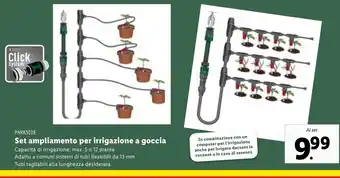Lidl Parkside Set ampliamento per irrigazione a goccia offerta