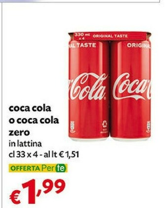 Pam Coca Cola Zero offerta