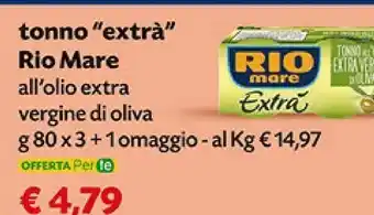 Pam Rio Mare Tonno Extra All Olio Di Oliva offerta
