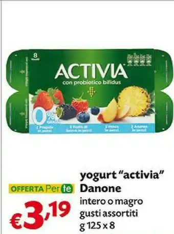 Pam Danone Activia 8 Vasetti 1000 G(ml) offerta