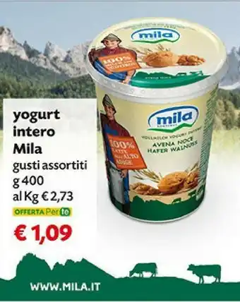 Pam Mila - Yogurt Intero Bianco Naturale 400 G(ml) offerta