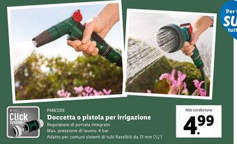 Lidl Parkside Doccetta o pistola per irrigazione offerta