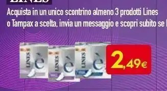 Proshop Lines E Assorbenti offerta
