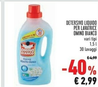 Conad City Omino Bianco Detersivo Liquido Per Lavatrice offerta