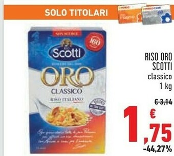 Conad City Scotti Riso Oro Classico offerta
