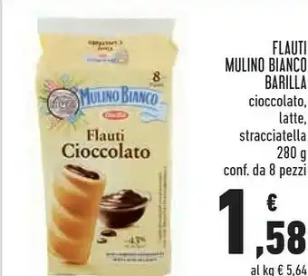 Conad City Mulino Bianco Flauti Stracciatella 280 G(ml) offerta
