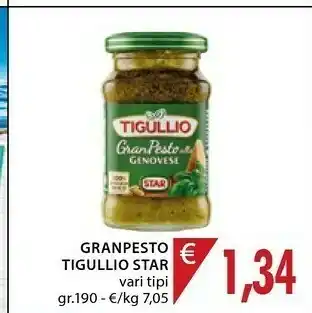 Mercatò Star Gran Pesto Olive E Mandorle Tigullio 190 G(ml) offerta
