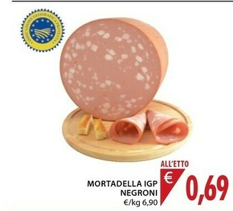 Mercatò Negroni Mortadella Igp offerta