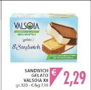 Mercatò Valsoia Gelato Sandwich 320 G(ml) offerta