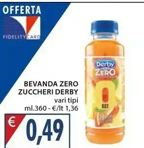 Mercatò Derby Bevanda Zero Zuccheri offerta