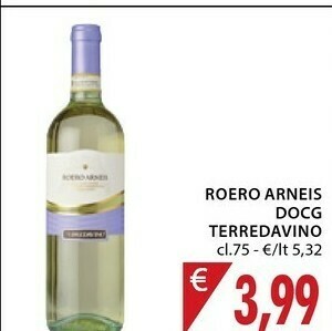 Mercatò Terredavino Roero Arneis Docg offerta