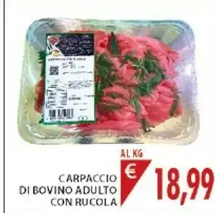 Mercatò Carpaccio Di Bovino Adulto Con Rucola offerta