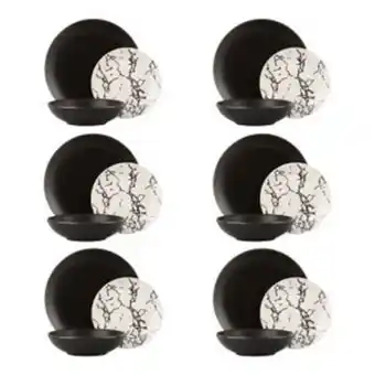 Kasanova Set piatti eclissi in stoneware, 18 pezzi offerta
