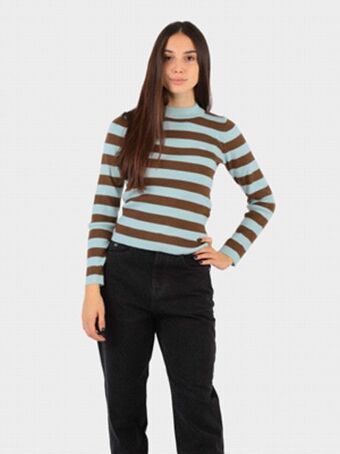 Maglia logo piccolo costina