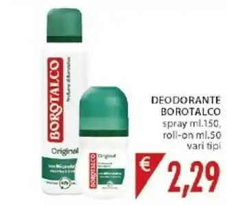 Mercatò Borotalco Original Unisex Deodorante Roll-on 50 Ml offerta