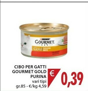 Mercatò Purina Cibo Per Gatti Gourmet Gold offerta