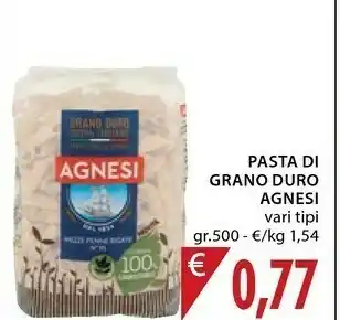 Mercatò Agnesi Pasta Di Grano Duro offerta