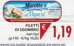 Mercatò Mareblu Filetti Di Sgombro Al Vapore offerta
