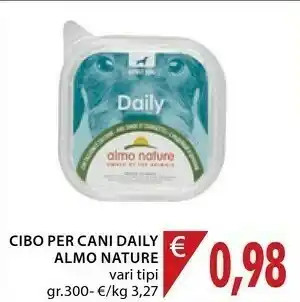 Mercatò Almo Nature Cibo Per Cani Daily offerta