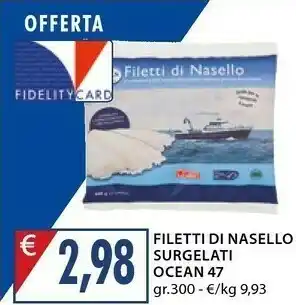 Mercatò Ocean Filetti Di Nasello Surgelati offerta