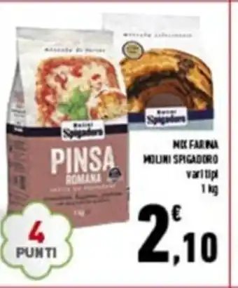 Conad Mix Farina Molini Spigadoro vari tipi 1 kg offerta