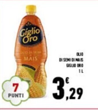 Conad Olio Di Semi Di Mais Giglio Oro 1 L offerta