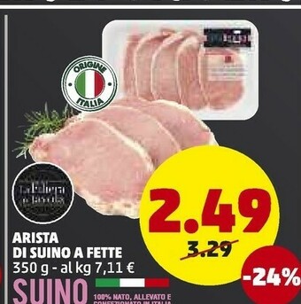 PENNY Arista Di Suino A Fette 350 G offerta