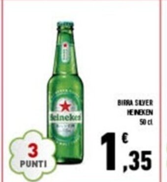 Conad Birra Silver Heineken 50 cl offerta
