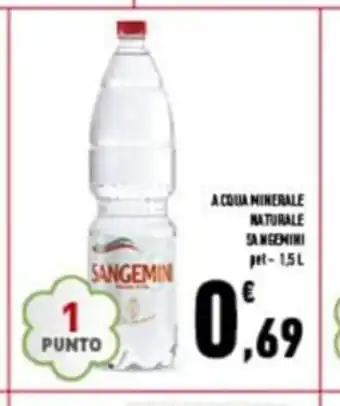 Conad Acqua Minerale Naturale Saugemini pet 1,5 L offerta
