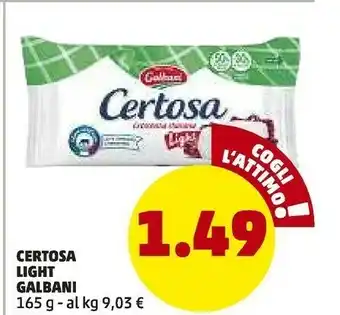 PENNY Galbani Certosa Light Crescenza 165 G(ml) offerta