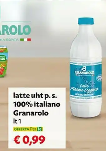 Pam Granarolo Piacere Leggero Latte UHT Parzialmente Scremato 1000 G(ml) offerta