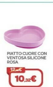 Bimbo Store Piatto Cuore Con Ventosa Silicone offerta