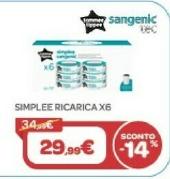 Bimbo Store Sangenic Simplee Ricarica offerta