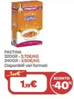 Bimbo Store Plasmon Pastina offerta