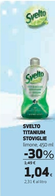 Coop Svelto 8710847990762 Detersivo Per Piatti Gel 450 Ml offerta