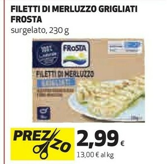 Coop Frosta Filetti di merluzzo offerta