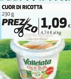 Coop Vallelata Ricotta offerta