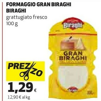 Coop Biraghi Formaggio Grattugiato offerta