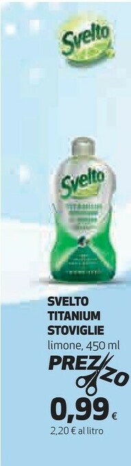 Coop Svelto 8710847990762 Detersivo Per Piatti Gel 450 Ml offerta