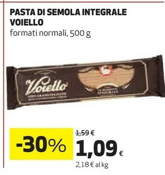 Coop Voiello Pasta Di Semola Integrale offerta