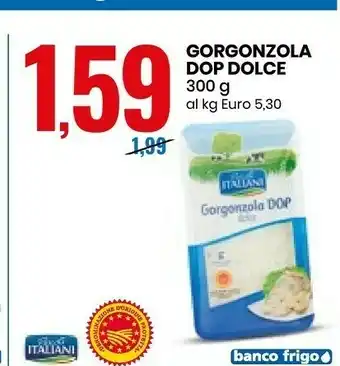 Eurospin Pascoli Italiani - Gorgonzola DOP Dolce 300 G offerta