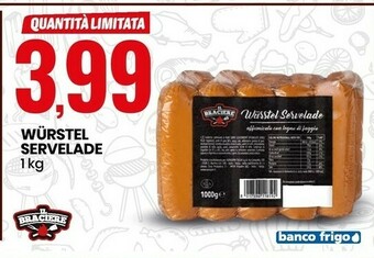 Eurospin Il braciere Wurstel Servelade offerta