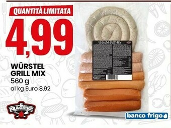 Eurospin Il braciere Wurstel Grill Mix offerta