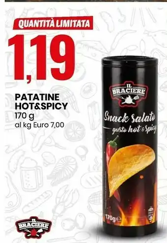 Eurospin Il braciere Patatine Hot & Spicy offerta