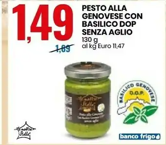 Eurospin Le Nostre Stelle Pesto Alla Genovese Con Basilico DOP Senza Aglio offerta