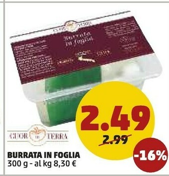 PENNY Cuor Di Terra Burrata In Foglia offerta