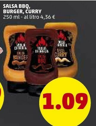 PENNY Salsa Bbq, Burger, Curry offerta