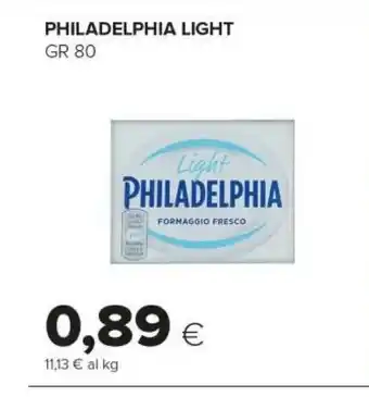 Tigre Mondelez Philadelphia Light 80 G(ml) offerta